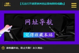 网址导航引导页面H5源码 自动检测域名延迟
