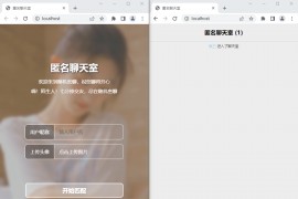 匿名社交源码 七分钟交友匿名聊天室源码 匿名聊天网站源码大全最新 多人在线聊天交友工具
