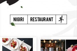 Nigiri主题v1.4英文版-WordPress模板餐饮餐厅/海鲜美食网站源码-未测