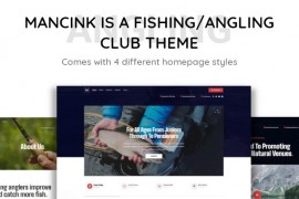 「亲测」Wordpress主题Mancink垂钓钓鱼网站源码英文版 带全套依赖插件
