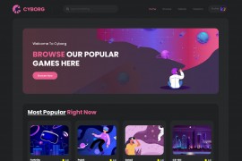 热门游戏体验宣传网站源码 HTML5模板