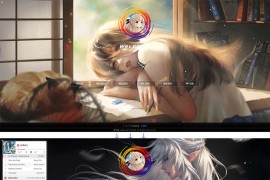 超漂亮的官方个人网站引导页html源码 无后台带背景音乐
