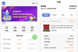中英双语言海外任务刷单投资理财源码/叠加分组模式+代理分销/前端vue编译后