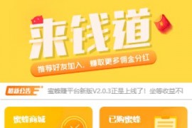 「亲测」2020新版运营级养蜜蜂挂机赚钱源码/蜜蜂赚区块源码 可封装APP