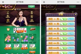 【H5棋牌】天下百人牛牛棋牌源码 服务器直接打包全开源 带有控制防封+免签支付+视频教程