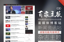 WordPress主题博客网站模板源码 仿百度百家
