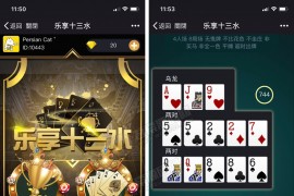 最新福建乐享十三水H5游戏源码 后台可控+代理功能 十三张完整源码