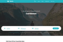 世界景点旅行网站源码 HTML5模板